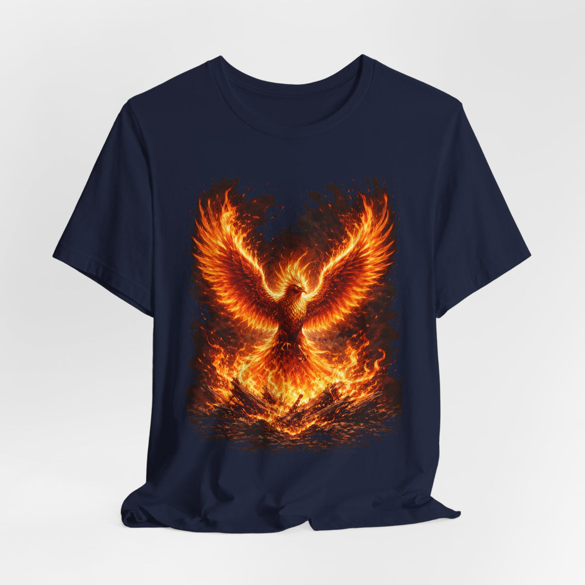 Phoenix Fire Graphic Tee — Rising Flame Mythical Bird T-Shirt