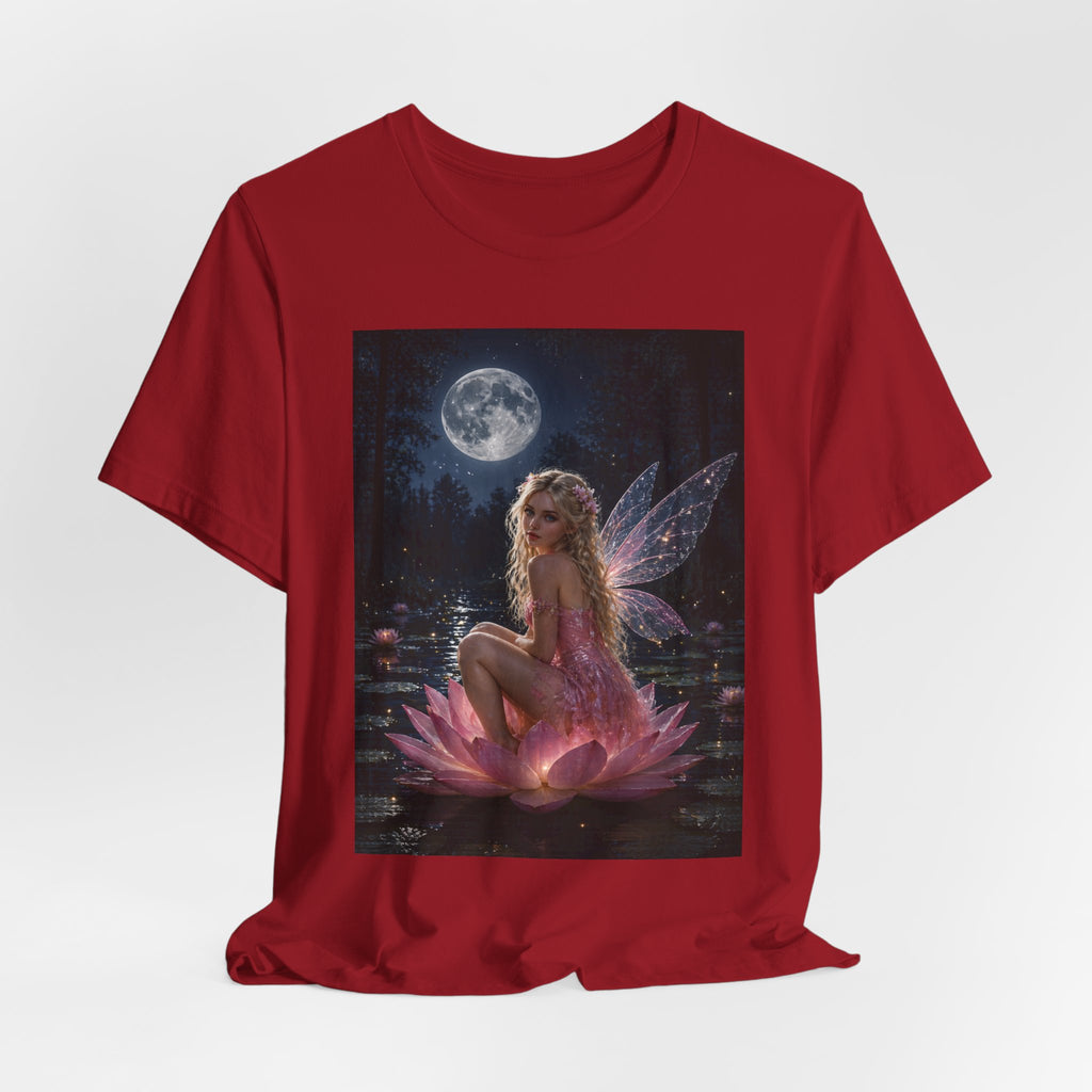 Moonlit Fairy T‑Shirt — Ethereal Lotus Fairy Graphic Tee