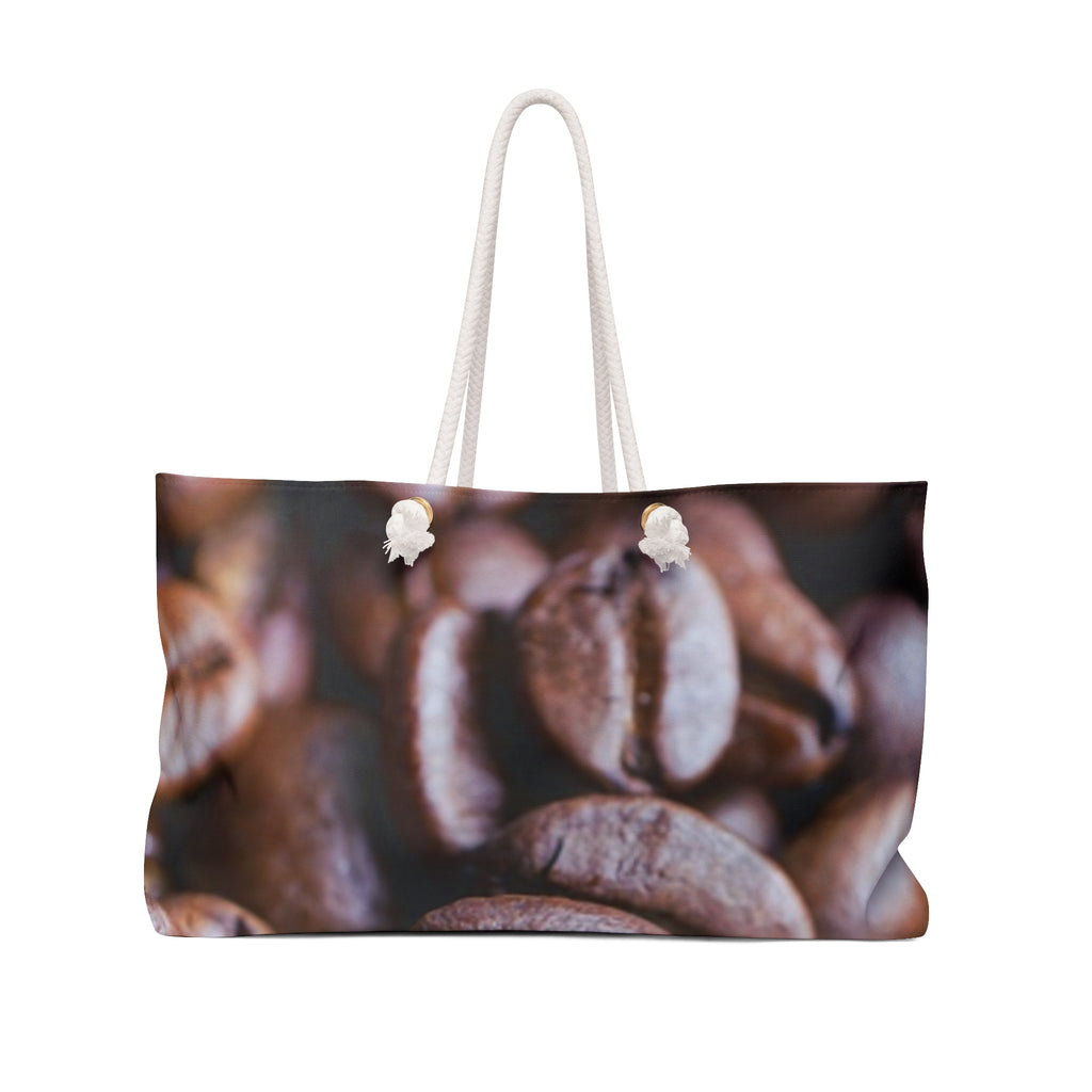 Coffee Bean Weekender Bag – Large Travel Tote for Coffee Lovers