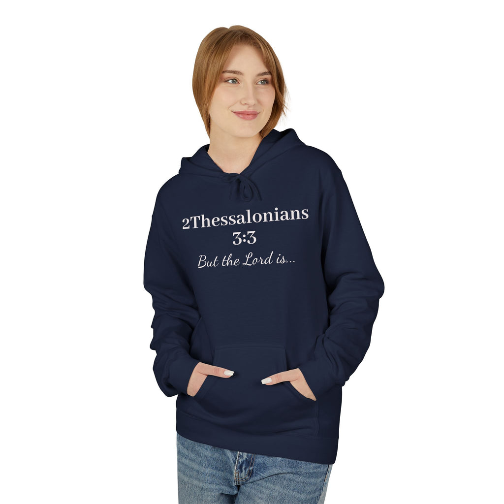 2 Thessalonians 3:3 Hoodie — Christian Faith Scripture Pullover