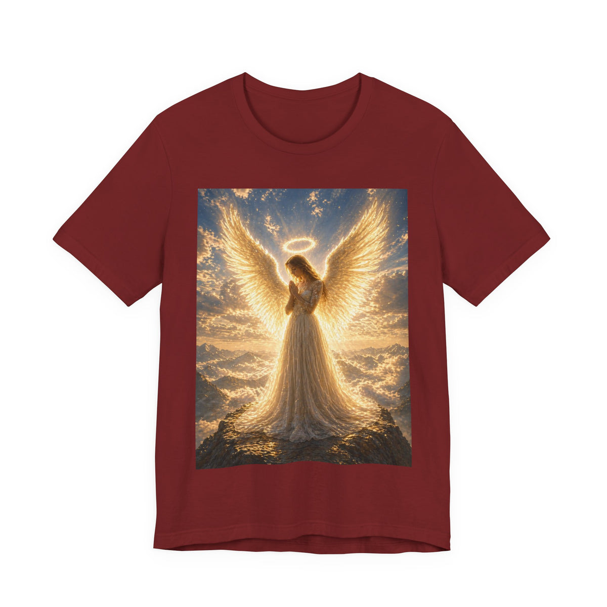 Angle praying Unisex Jersey Short Sleeve Tee