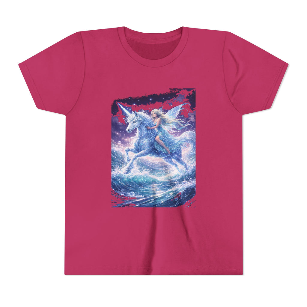 Youth Tee — Magical Unicorn Rider Fantasy Shirt