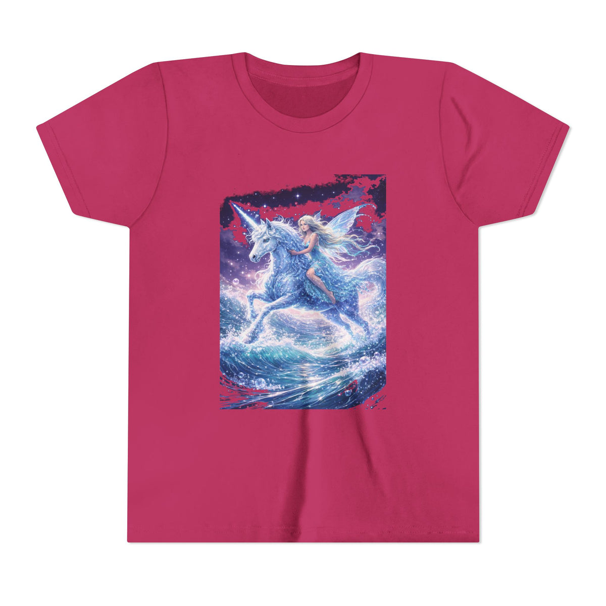 Youth Tee — Magical Unicorn Rider Fantasy Shirt