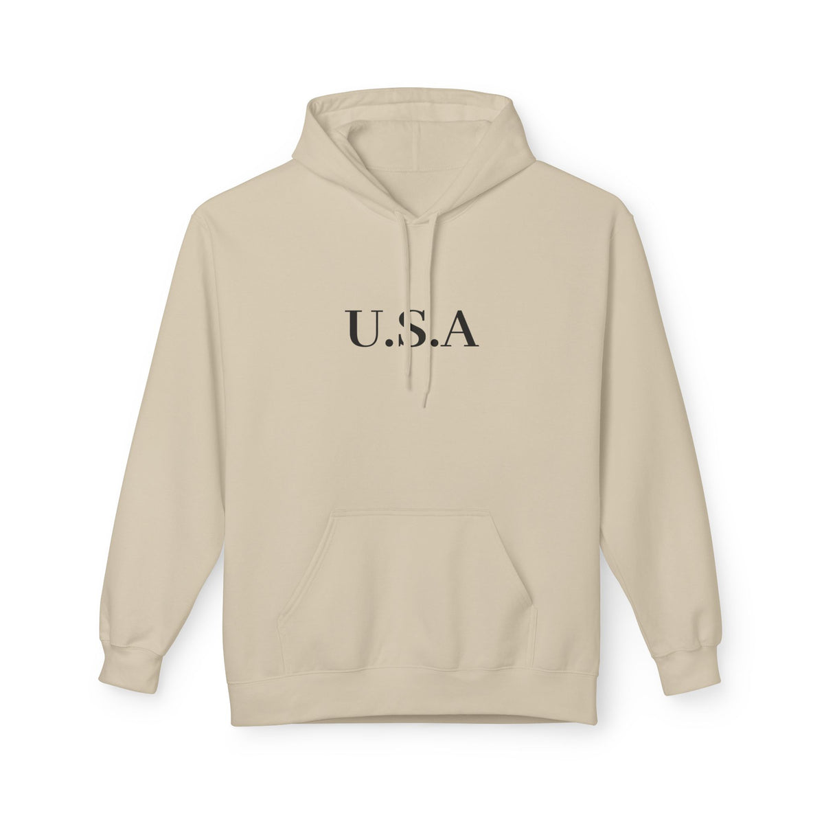 USA Minimalist Hoodie - Classic Patriotic Pullover