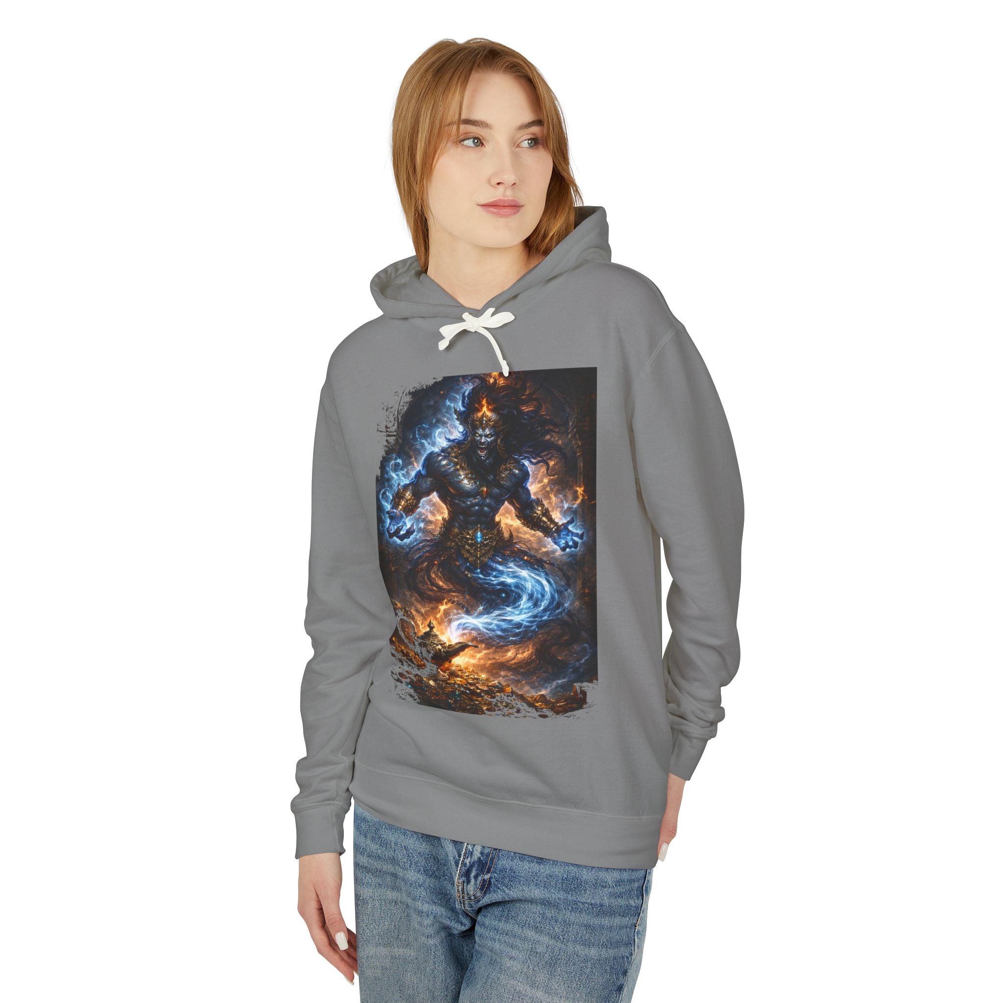 Jinn Hoodie — Mystic Fire & Water Fantasy Sweatshirt