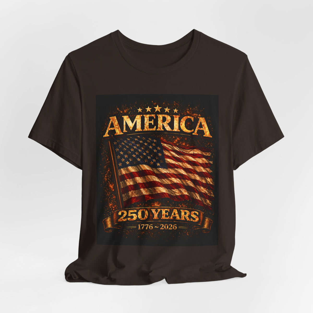 America 250 Years Flag T-Shirt — 1776–2026 Patriotic Tee