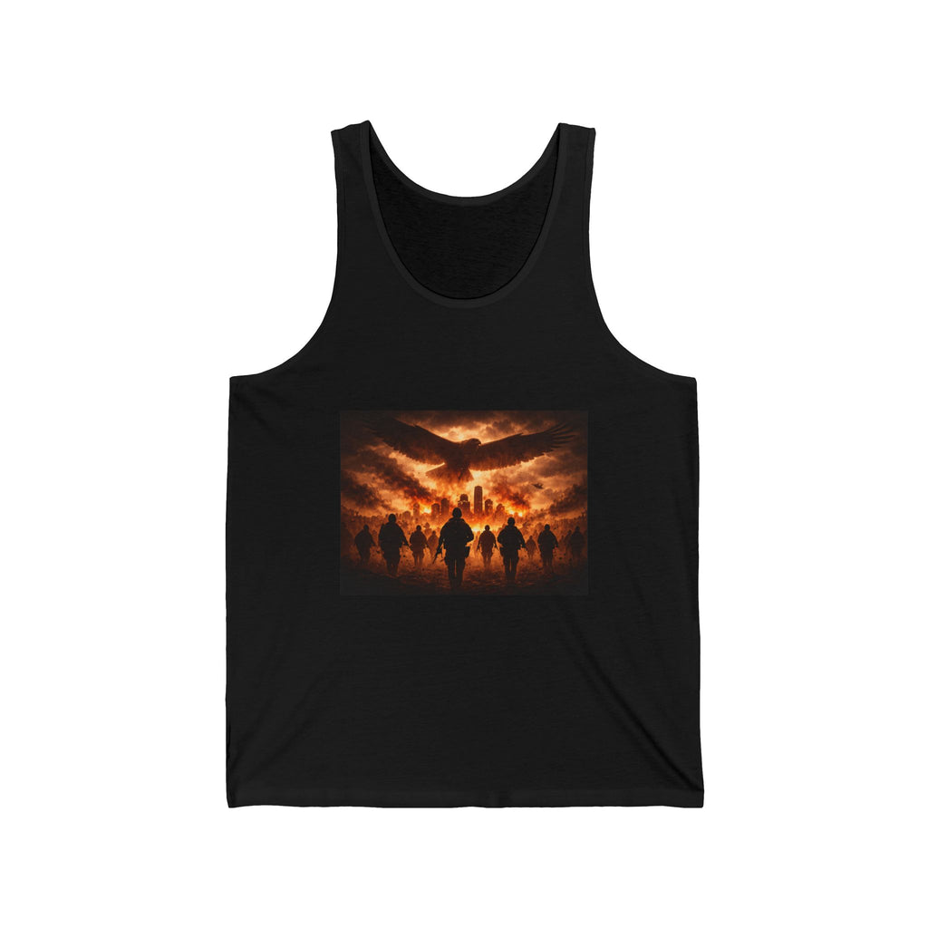 Apocalyptic Riders Tank Top – Sunset Horsemen Graphic Vest