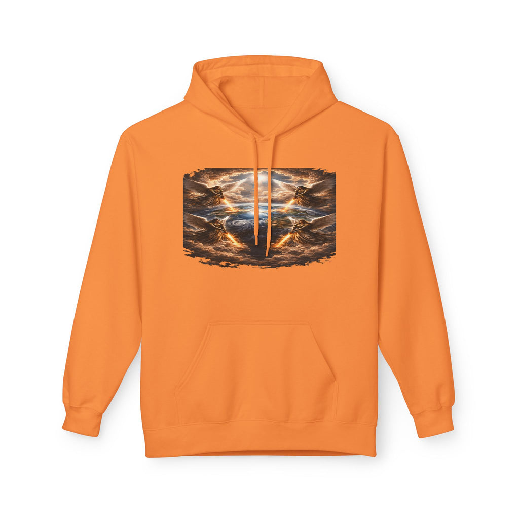 Revelation 7:1 The four Angels at the end of times-Jesus Christ retrun-Unisex Midweight Softstyle Fleece Hoodie