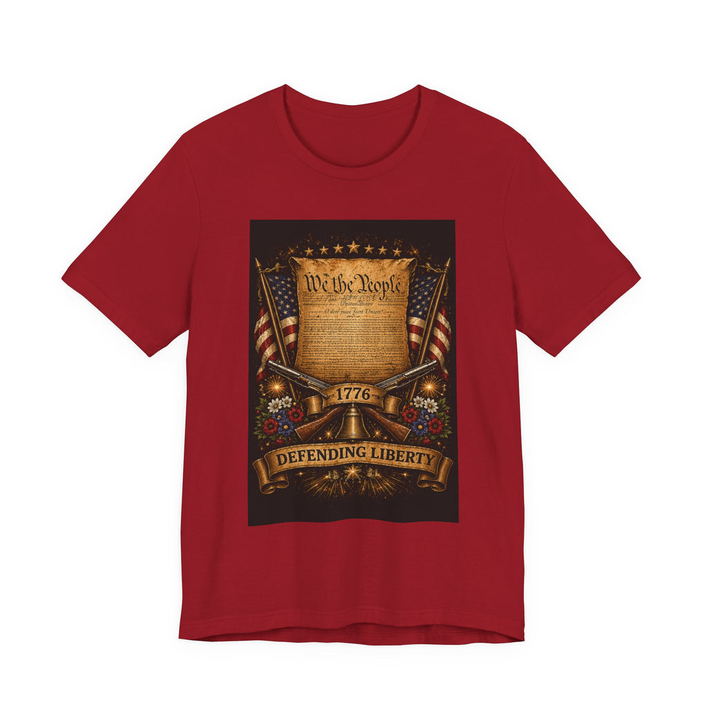 Defending Liberty 1776 T-Shirt — 'We the People' Patriotic Constitution Tee