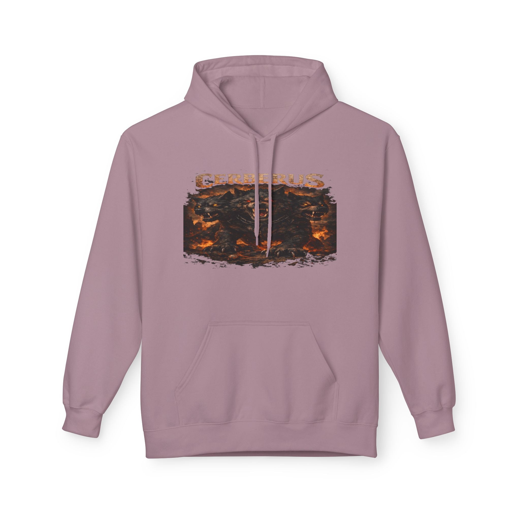 Gerberus Mythic Dog Hoodie — Fiery Cerberus Graphic Sweatshirt