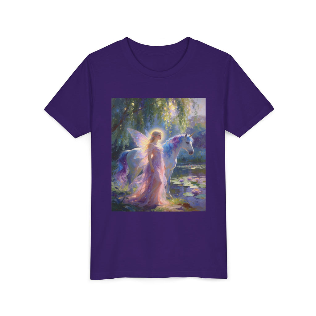 Youth Tee — Enchanted Fairy and Unicorn Graphic Tee