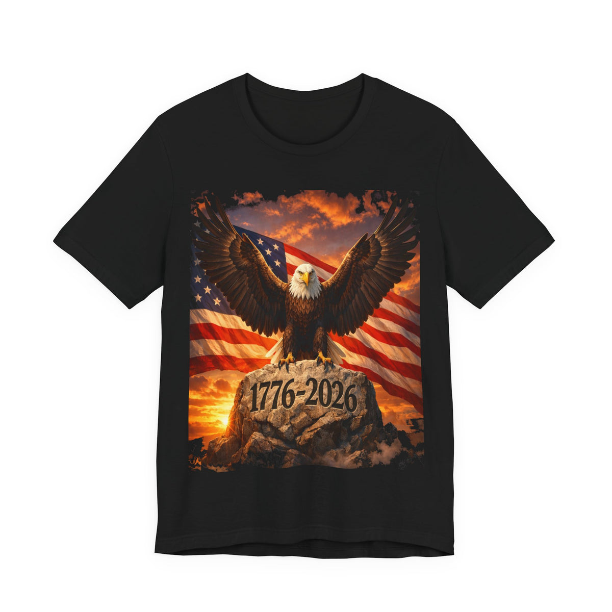 1776–2026 Eagle & American Flag T‑Shirt — Patriotic Independence Day Tee