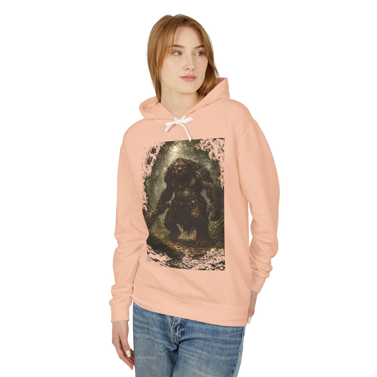 Cryptid Monster Hoodie – Vintage Forest Troll Graphic Sweatshirt