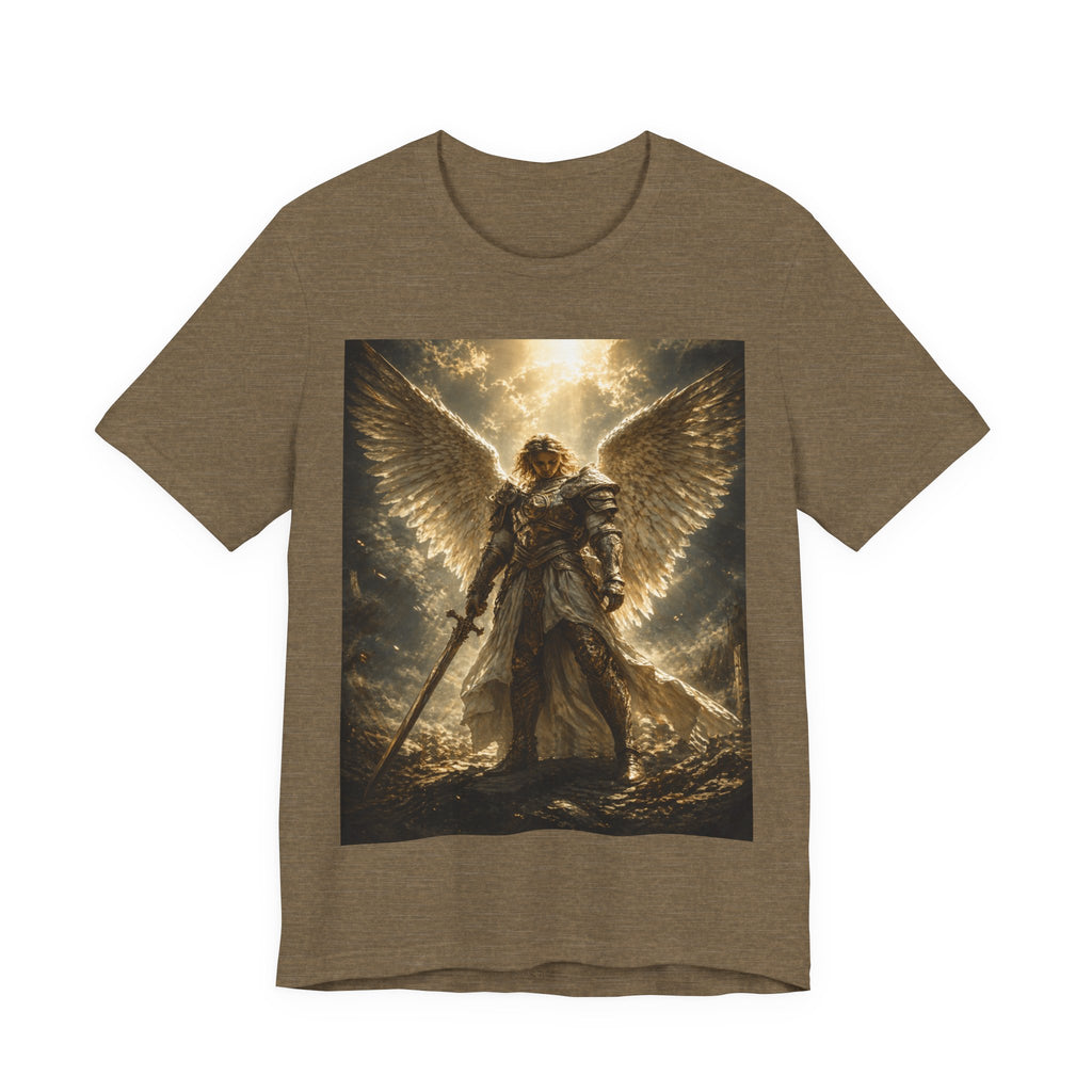 Angel Warrior Graphic Tee — Celestial Armor Archangel T-Shirt