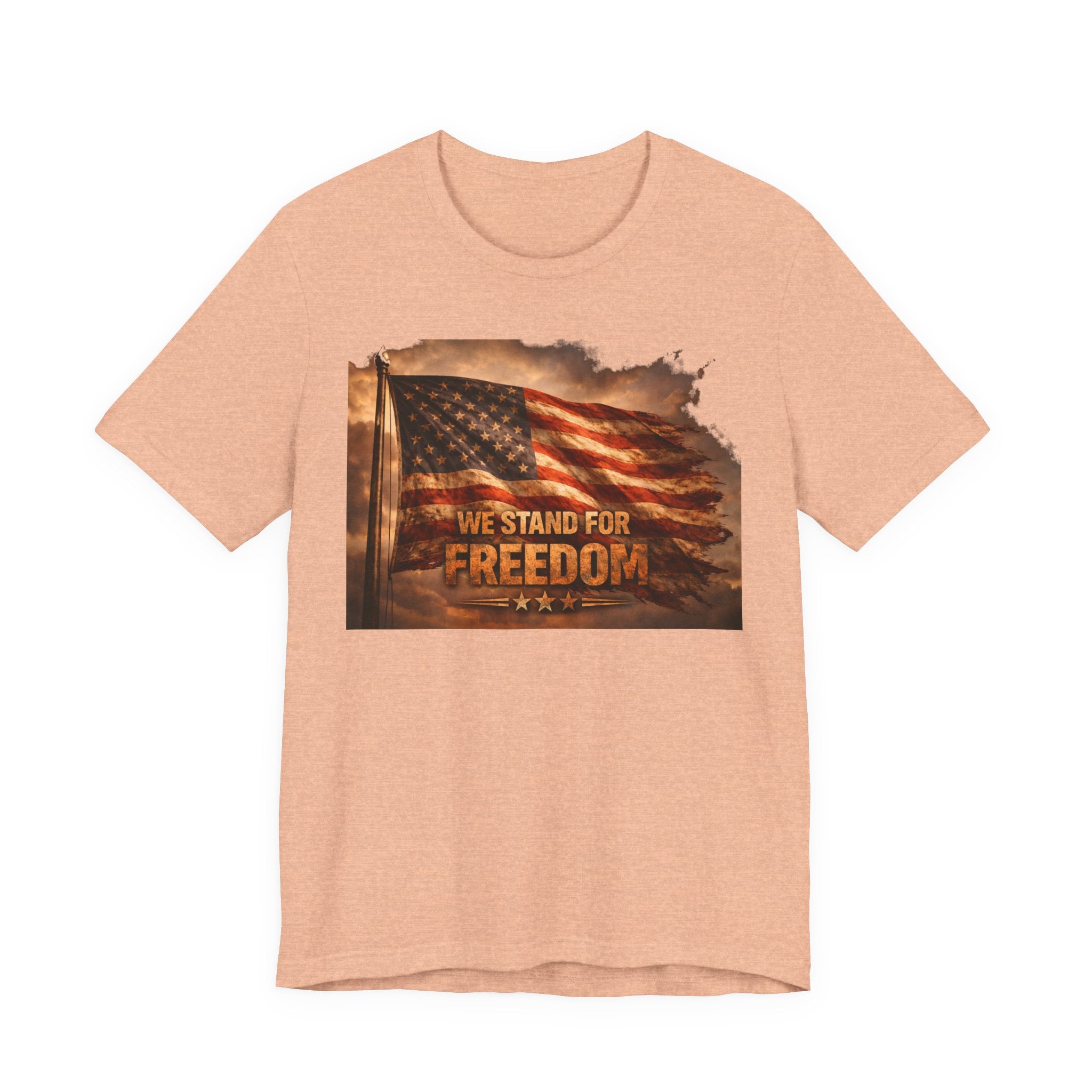 Freedom Flag Tee — "We Stand for Freedom" Patriotic T‑Shirt