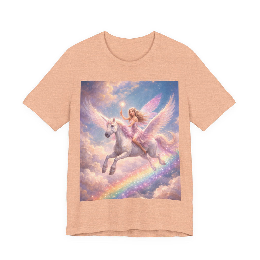 Unicorn Angel Tee — Pastel Pegasus Rainbow Graphic T-Shirt