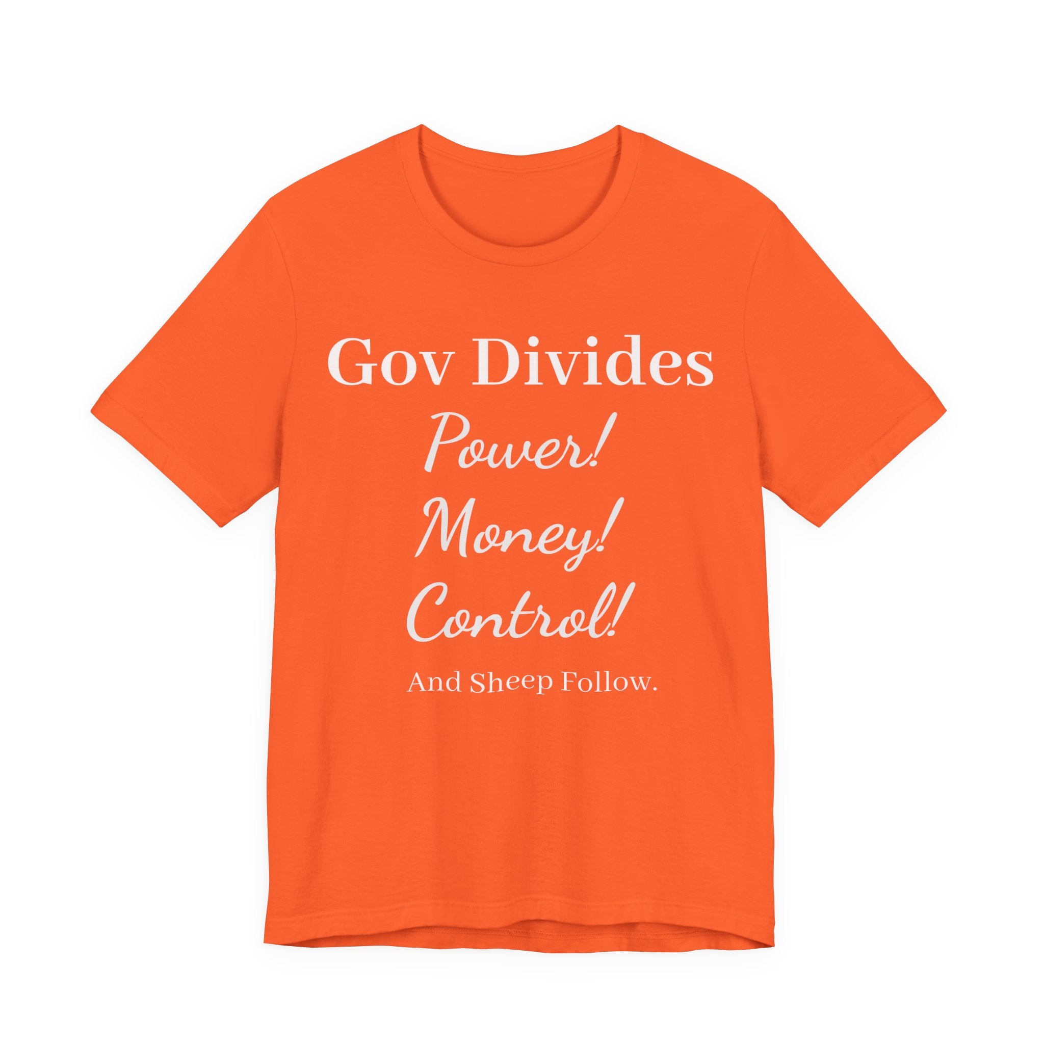 Gov Divides Tee — Pastel Political Statement T-Shirt