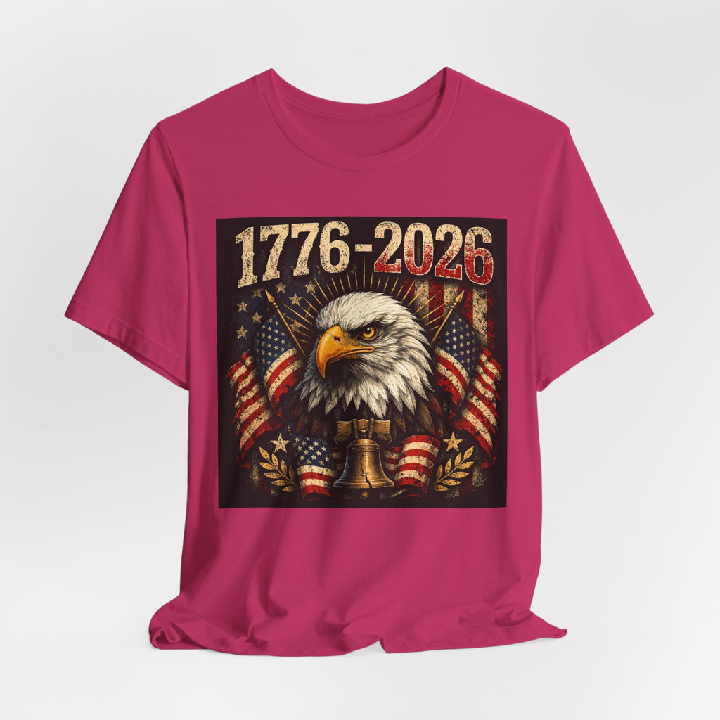 1776-2026 Eagle Flag T-Shirt — Patriotic 250th Anniversary Tee