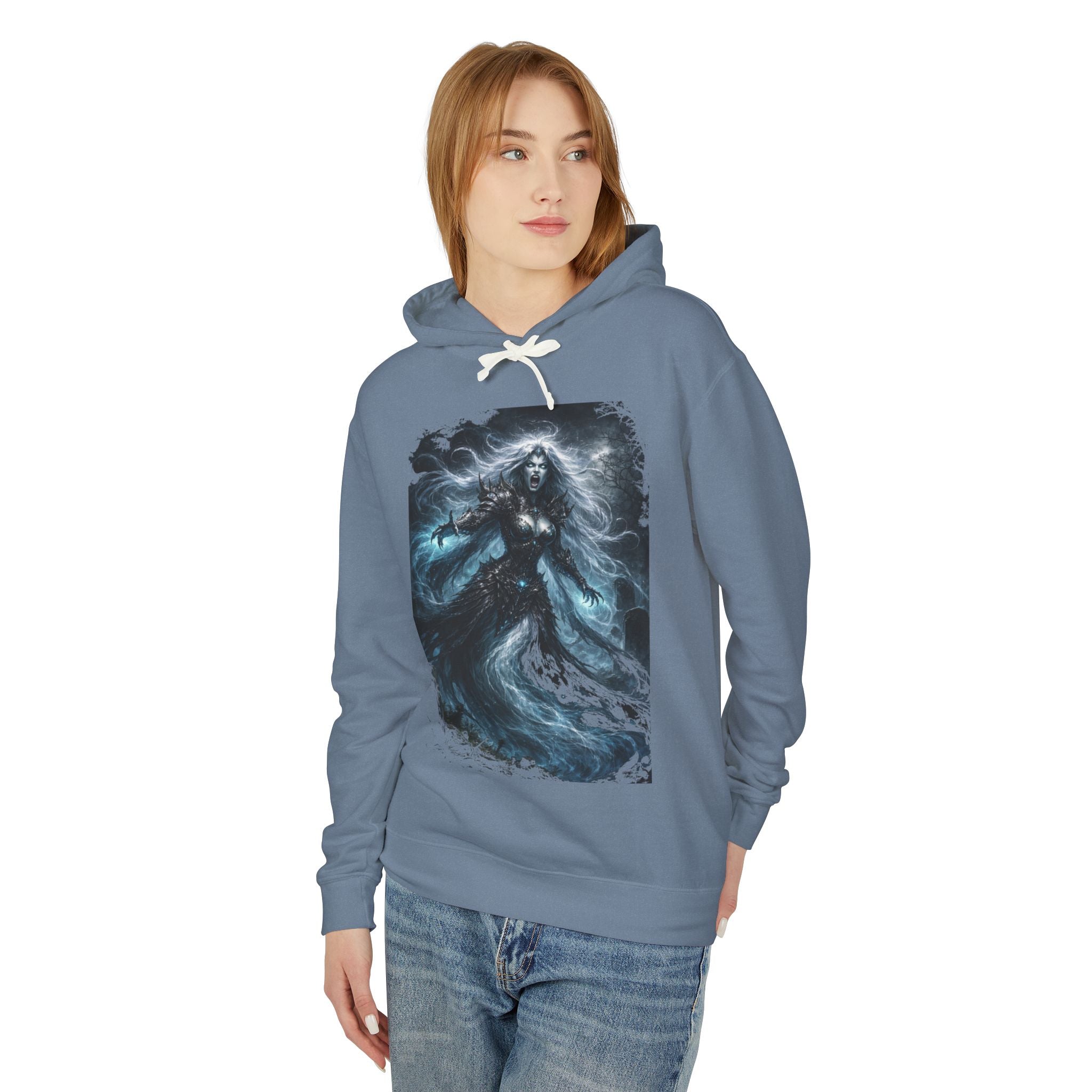 Gorgon  Hoodie — Mystic Sea Witch Graphic Hooded Sweatshirt