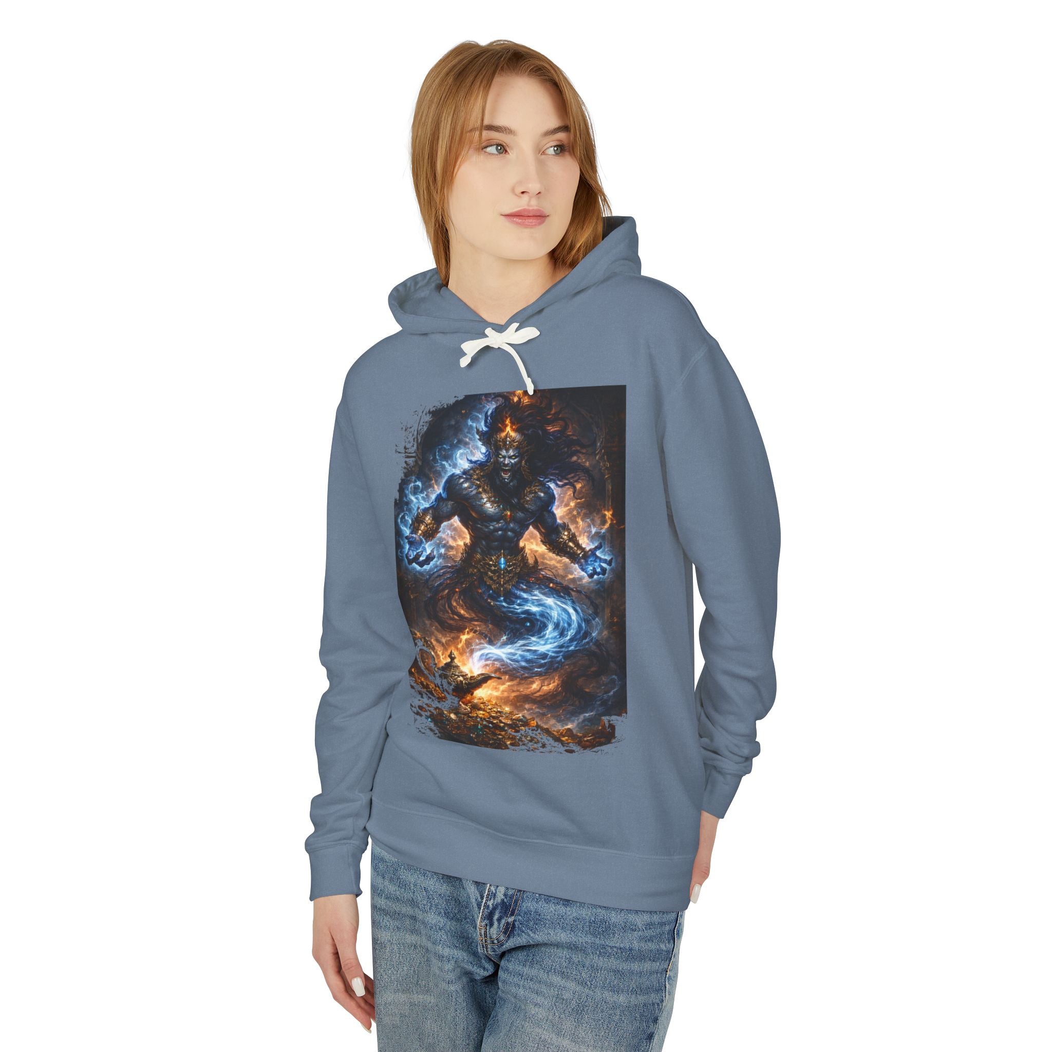 Jinn Hoodie — Mystic Fire & Water Fantasy Sweatshirt