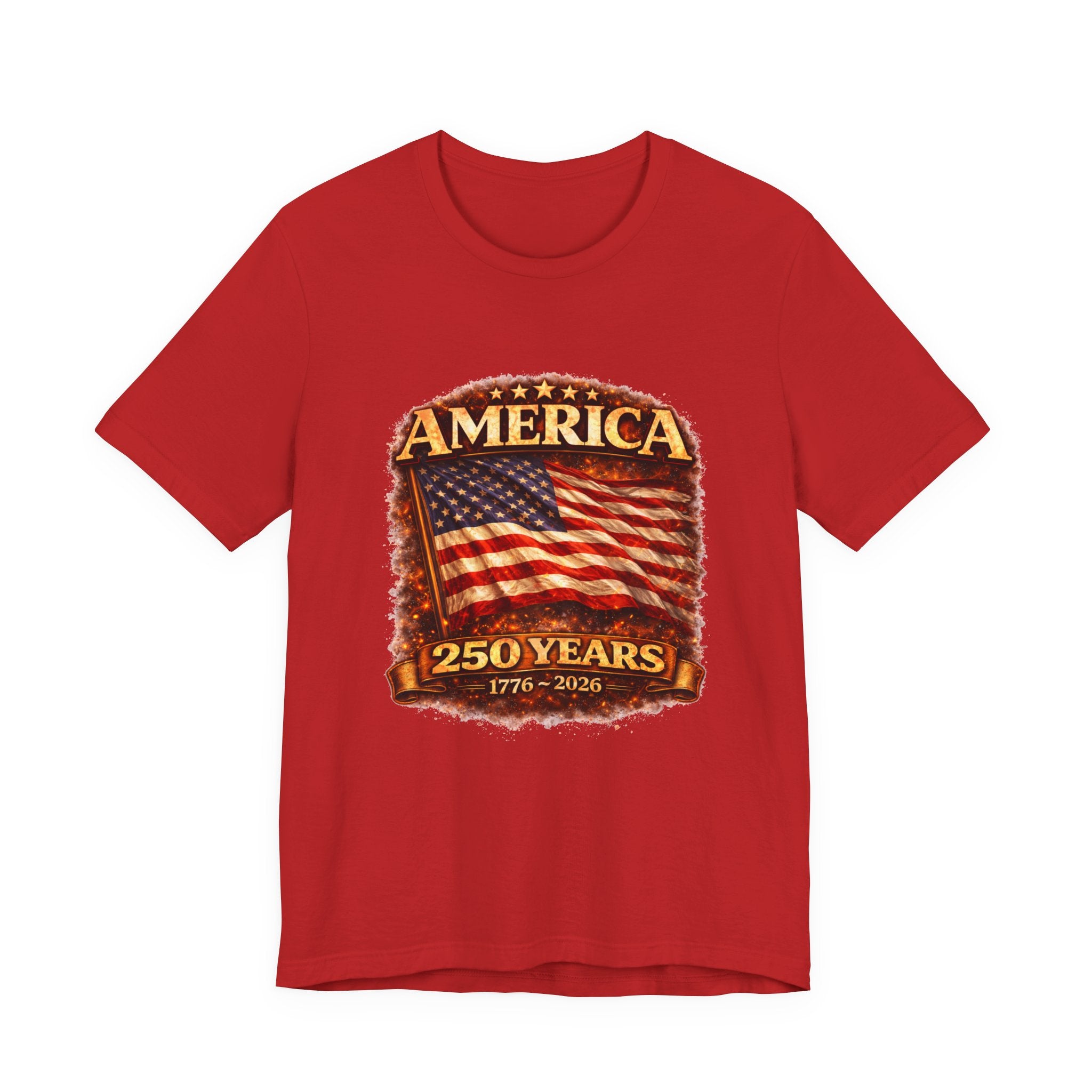 America 250 Years Flag T-Shirt – 1776–2026 Bicentennial Celebration Tee