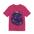 Celestial Moonphase Dragon T-Shirt — Purple Galaxy Fantasy Tee