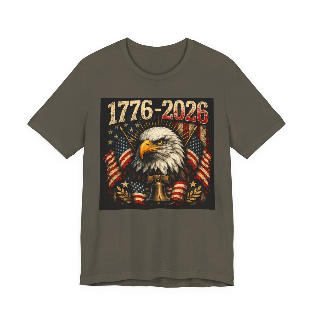 1776-2026 Eagle Flag T-Shirt — Patriotic 250th Anniversary Tee