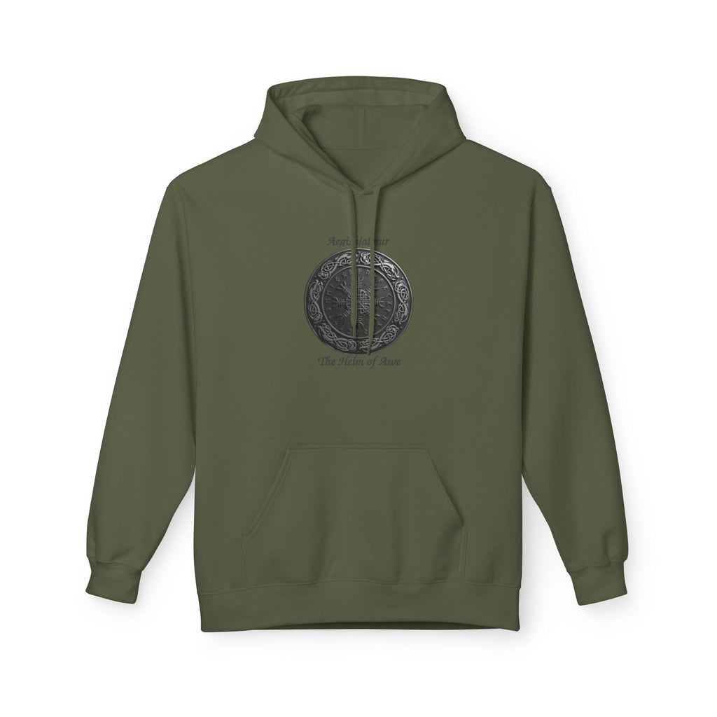 Aegishjalmur The Helm of Awe and Terror – Viking Symbols of protection Hoodie —