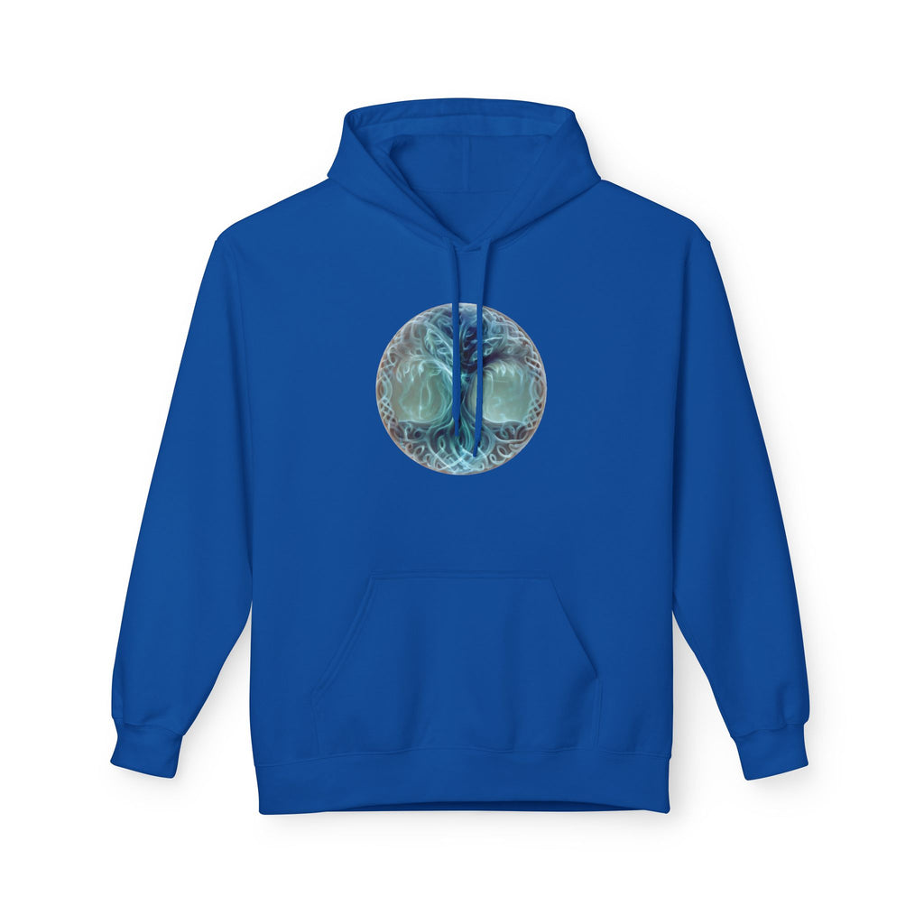 Yggdrasil tree of life-Cotton Hoodie — Ethereal Sea Skull Graphic Hoodie