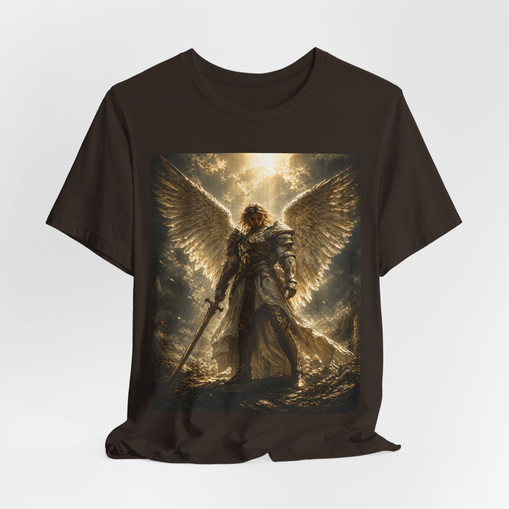 Angel Warrior Graphic Tee — Celestial Armor Archangel T-Shirt