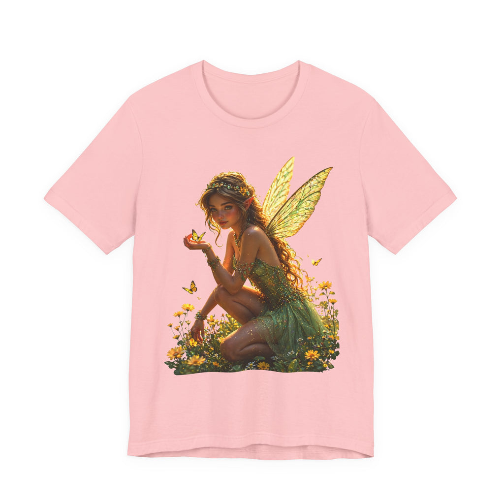 Fairy Garden T‑Shirt — Whimsical Sunlit Fairy Illustration Tee