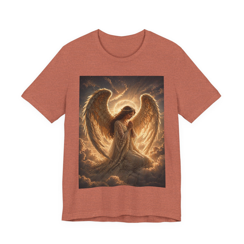 Angel Wings T-Shirt — Golden Seraph Prayer Tee