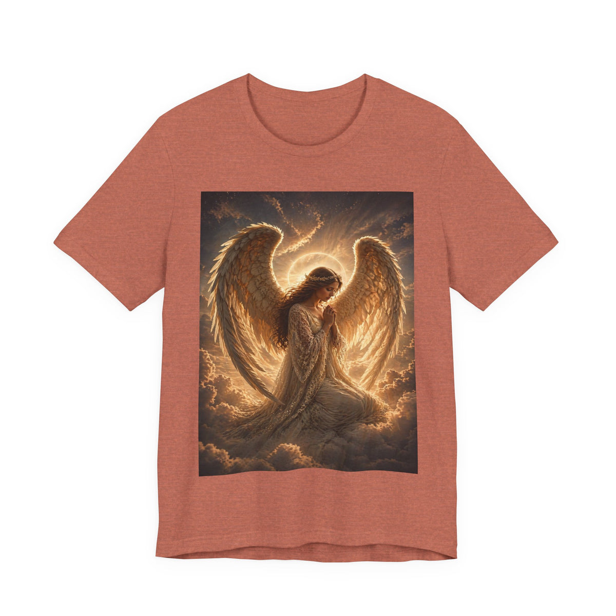 Angel Wings T-Shirt — Golden Seraph Prayer Tee