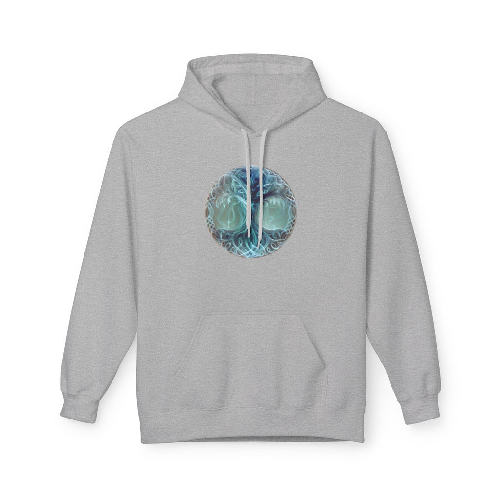 Yggdrasil tree of life-Cotton Hoodie — Ethereal Sea Skull Graphic Hoodie