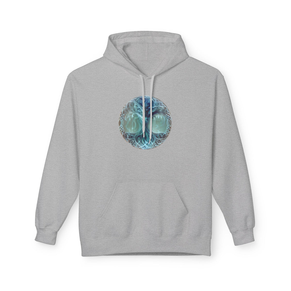 Yggdrasil tree of life-Cotton Hoodie — Ethereal Sea Skull Graphic Hoodie
