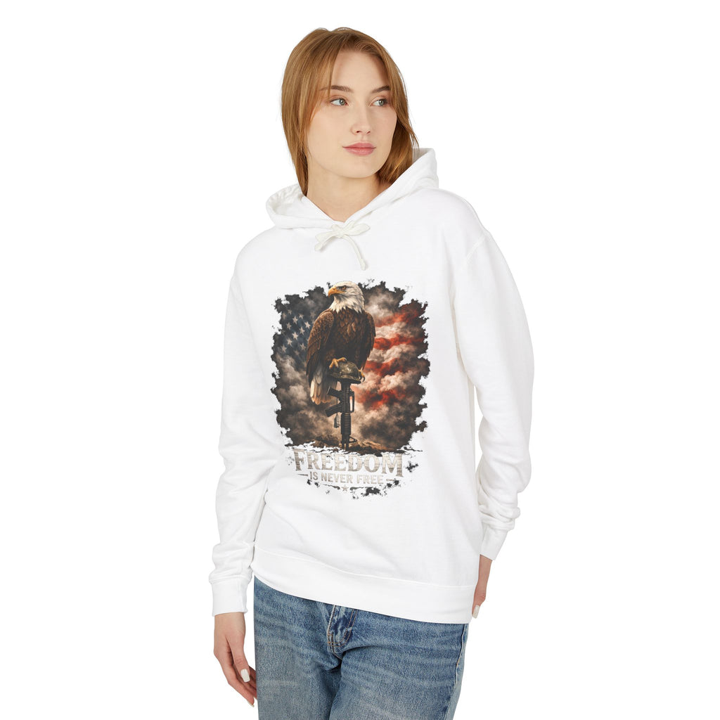 Freedom Eagle Hoodie – American Flag Bald Eagle Graphic Sweatshirt