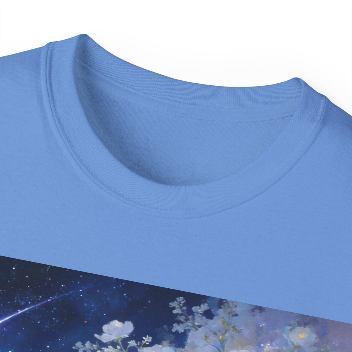 Unicorn Mystic Night Sheep Cotton Tee — Dreamy Moonlit Tree Art T-Shirt