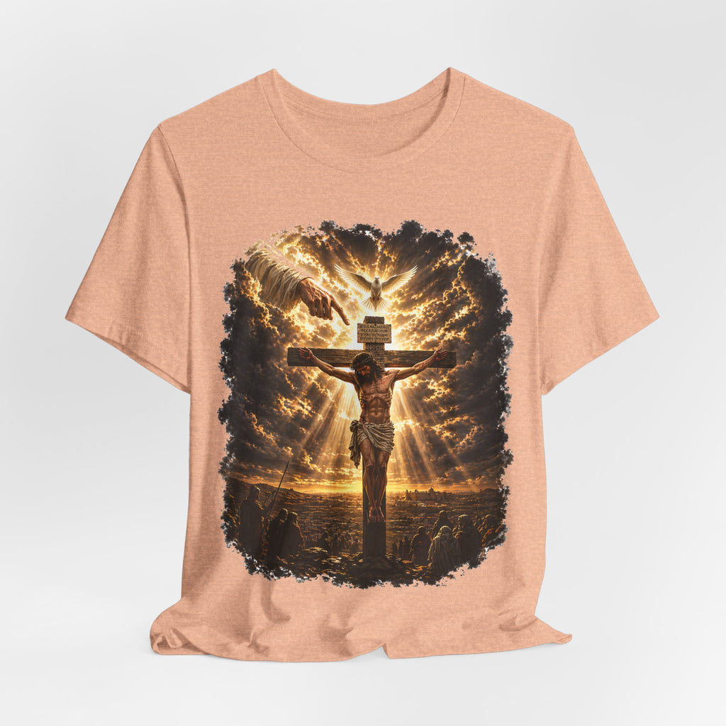 Crucifixion Sunrise T-Shirt — Jesus on the Cross Spiritual Faith Tee
