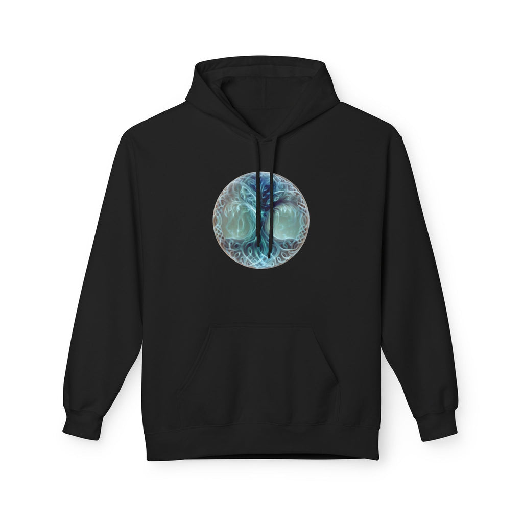 Yggdrasil tree of life-Cotton Hoodie — Ethereal Sea Skull Graphic Hoodie