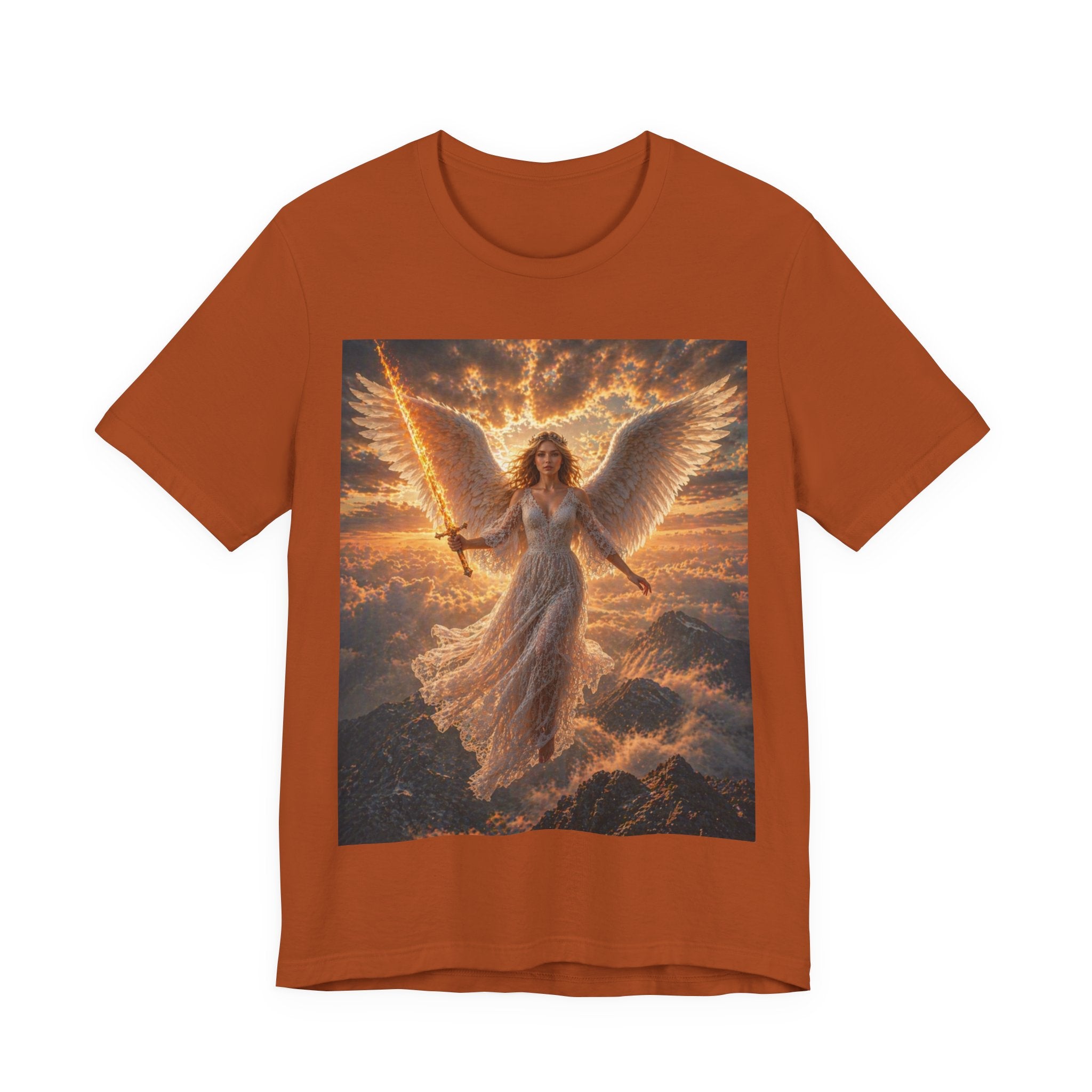 Angel Warrior Tee — Radiant Guardian Wings Graphic T-Shirt