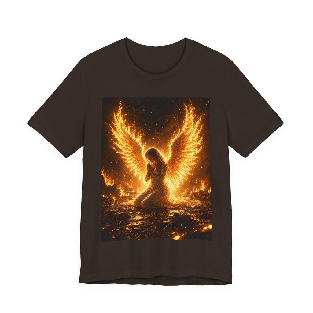 Phoenix Angel Tee — Fiery Winged Angel Graphic T-Shirt
