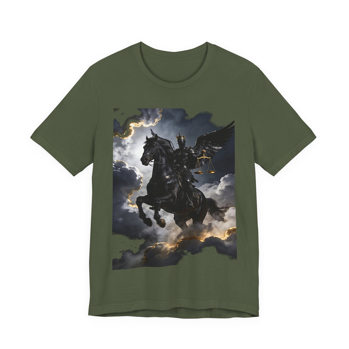 The black horse from Revelation 6:5-6 One of four T-shirt