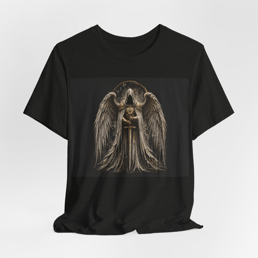 Gothic Angel Tee – Guardian Angel Wings Graphic T-Shirt