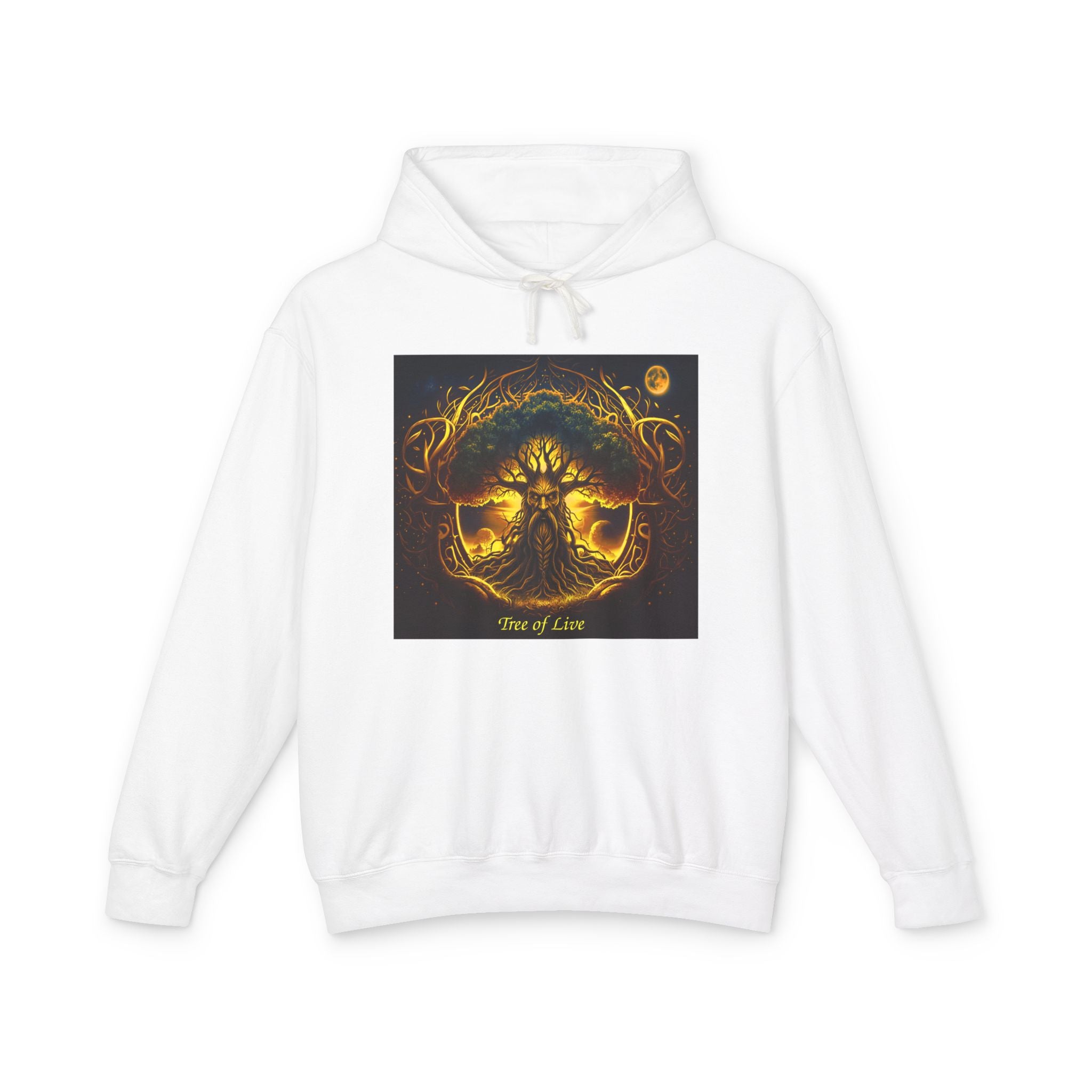 Tree of Life Hoodie — Golden Mythic Nature Pullover