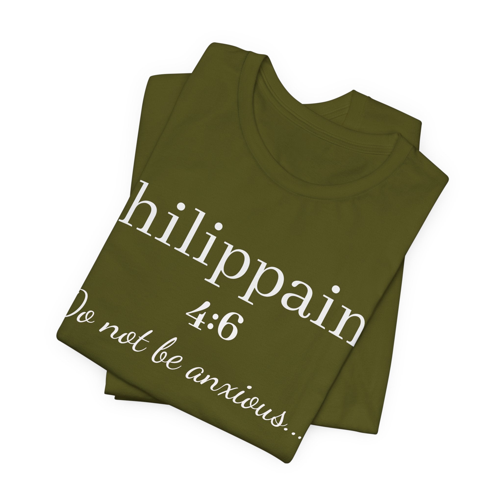 Philippians 4:6 'Do Not Be Anxious' Christian T-Shirt — Inspirational Scripture Tee