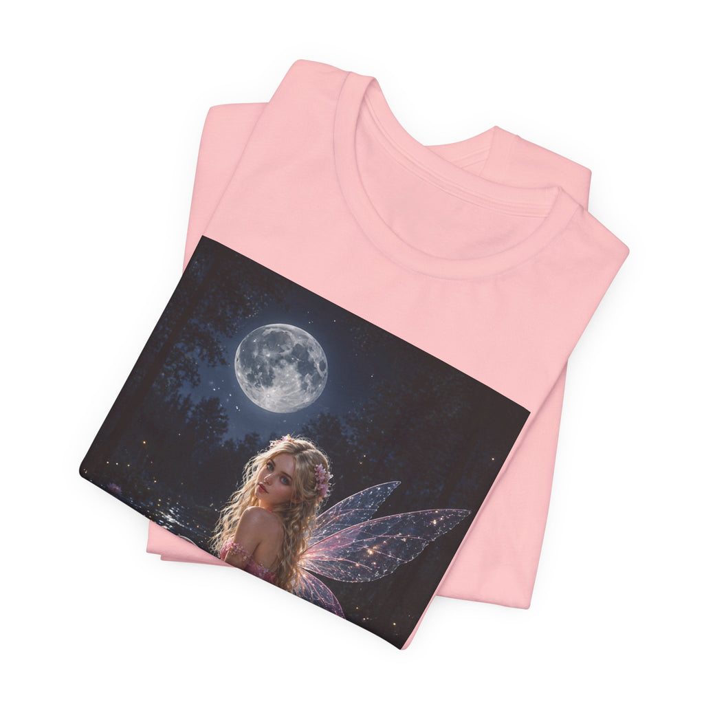 Moonlit Fairy T‑Shirt — Ethereal Lotus Fairy Graphic Tee