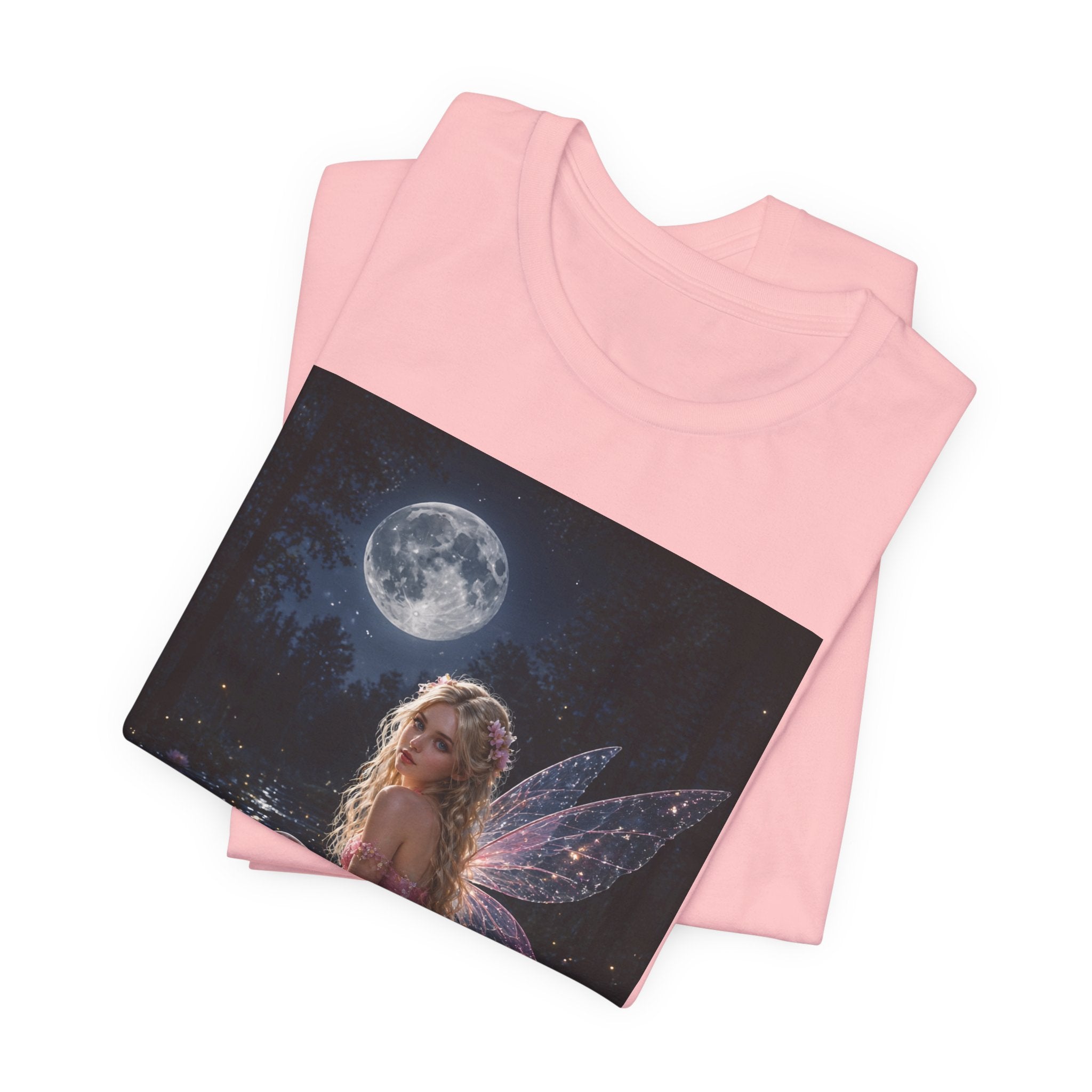 Moonlit Fairy T‑Shirt — Ethereal Lotus Fairy Graphic Tee