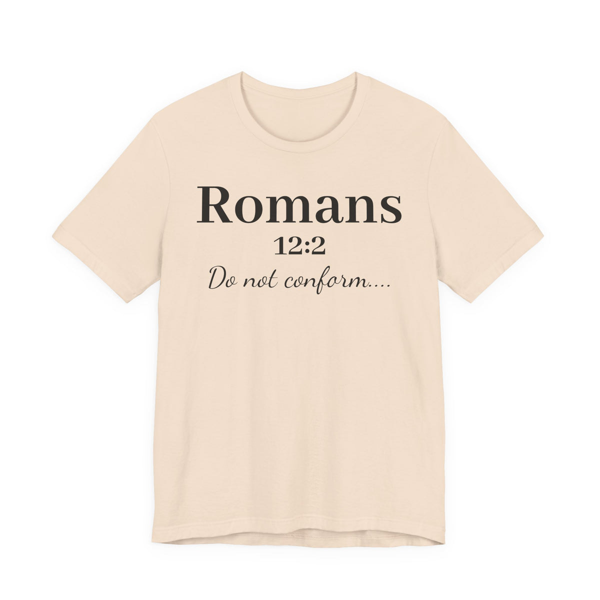 Romans 12:2 'Do Not Conform' Christian Tee