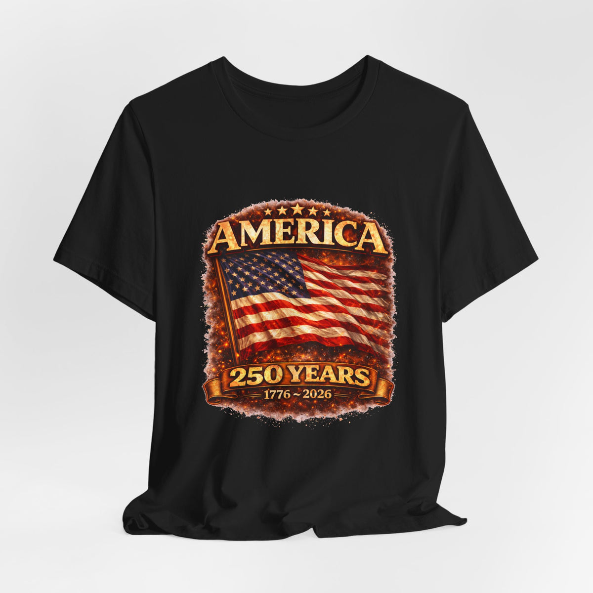 America 250 Years Flag T-Shirt – 1776–2026 Bicentennial Celebration Tee