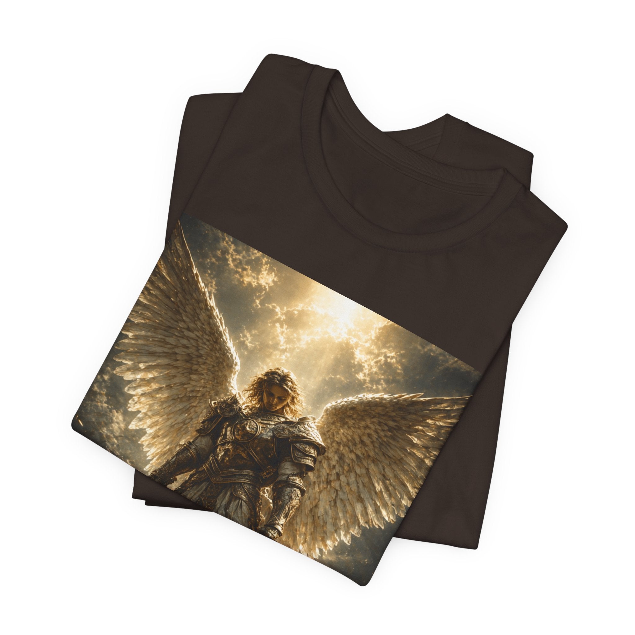 Angel Warrior Graphic Tee — Celestial Armor Archangel T-Shirt
